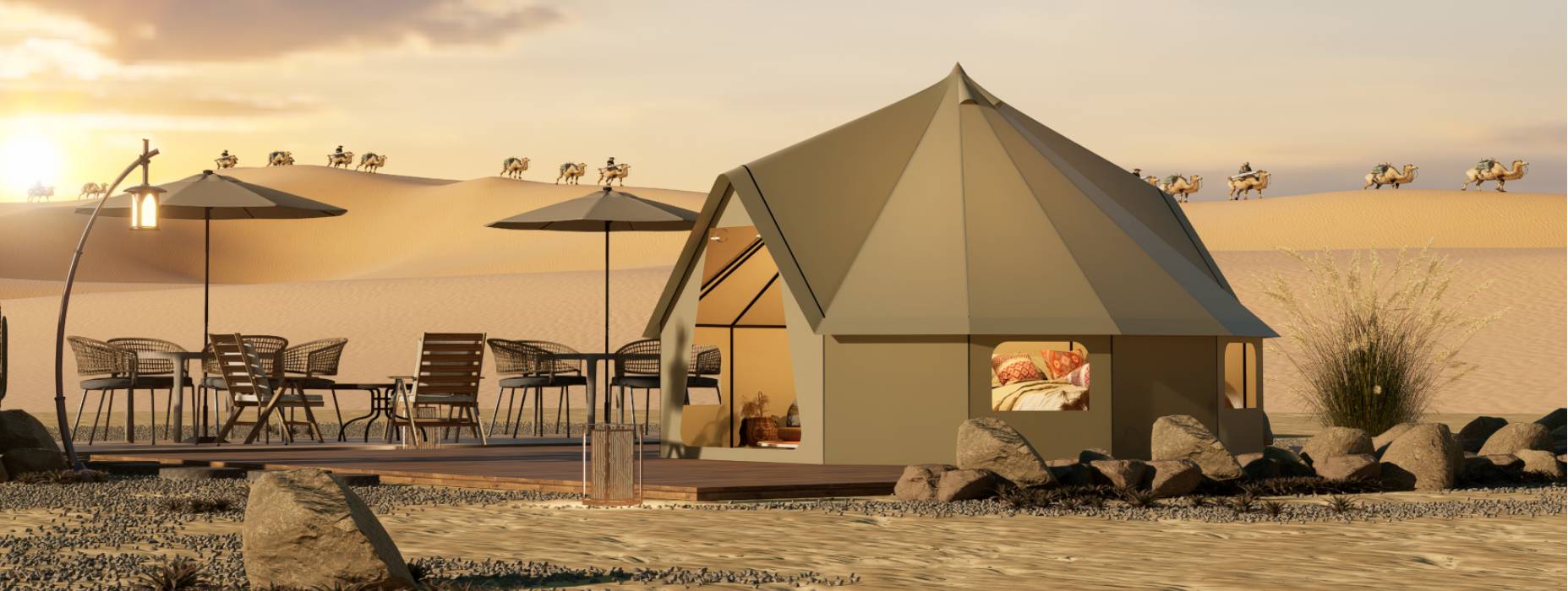 站前区露营酒店帐篷产品